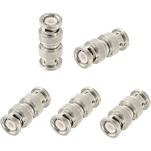 Superbat BNC Adapter 50 Ohm BNC Male to BNC Male Adapter for RG59 Cable CCTV Video Camera System
