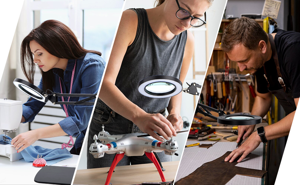 Magnifying Glass with Clamp and Stand