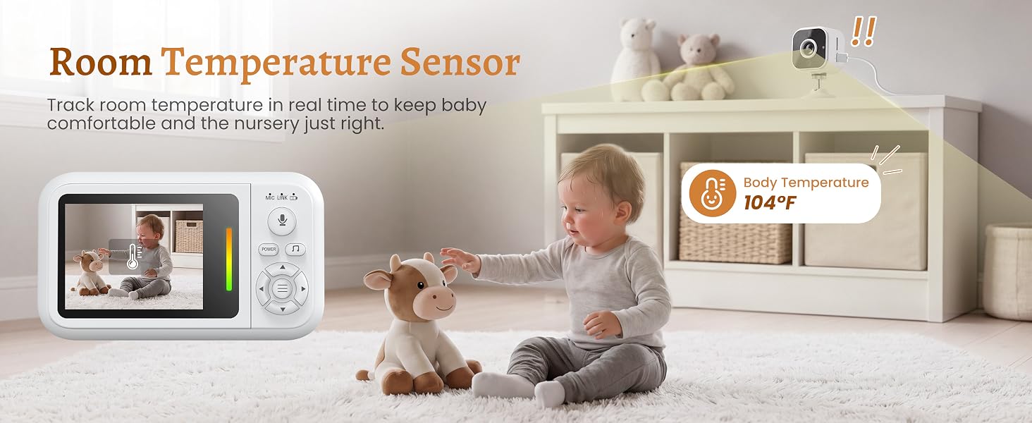 baby monitor with 2-way audio