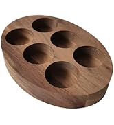 FRCOLOR Essential Oil Display Box Wooden Storage Organizer with 6 Multi-Slots for 15Ml Bottles Co...