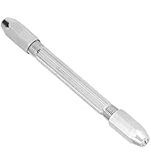 2 pcs Hex Hand Drill Pin Vise Double Ended Detachable Brass Manual Hand Drill Tool for Jewelry Ma...