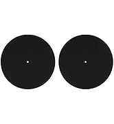 DJ Equipment mat, 2 Pack Turntable Platter Mat Felt Anti-Static Slipmat for LP Record Players 3mm
