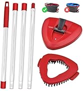 Spin Mop Handle for O-Cedar,Scrub Brush and Mop Base Compatible with Ocedar EasyWring 1 Tank Syst...