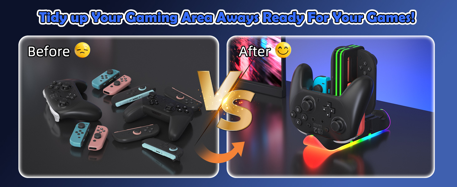 Switch 2 Controller Joycon Charging Dock