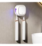 Toothbrush Holder Wall Mounted, Rechargeable Smart Cleaner Case, Portable Toothbrush Holder for E...