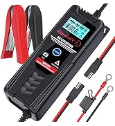LEICESTERCN Car Battery Charger Maintainer 6V 12 Volt Trickle Charger Smart Automatic Repair Main...