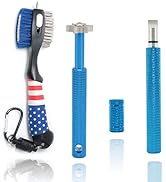 Golf Cleaning Tool Set, Magnetic Hanging Golf Club Brush and 2 Golf Club Groove Sharpener for U &amp;...