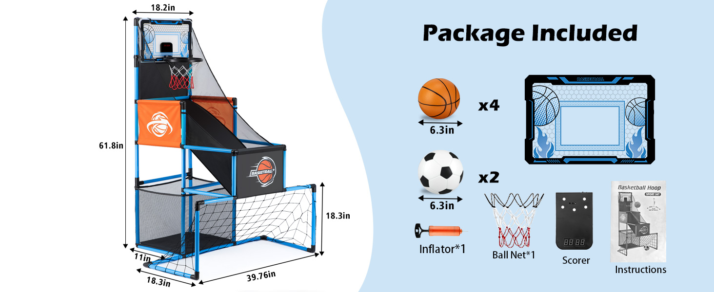 kids outdoor basketball hoop