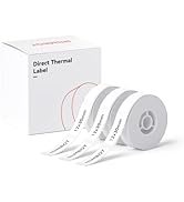 NIIMBOT Label Maker Tape for D11/D110/D101 Label Maker, 12 x 30 mm (0.47'' x 1.18''), 3Rolls for ...