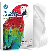 20 Pack Laminating Sheets 8.5 X 11 Inch Clear Thermal Laminating Pouches, 3 Mil Laminate Sheets, ...
