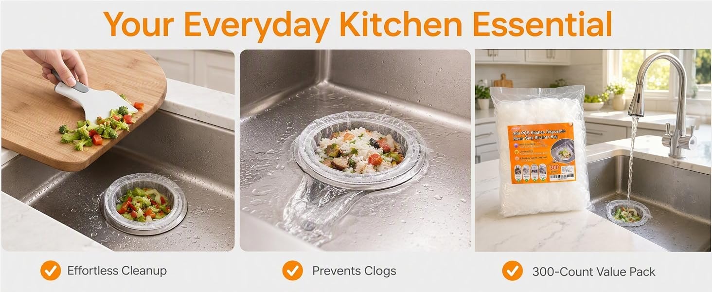 disposable sink drain covers