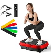 ALSO GO Vibration Plate Exercise Machine, 10 Modes &amp; 200-Level Vibration Platform for Weight Loss...