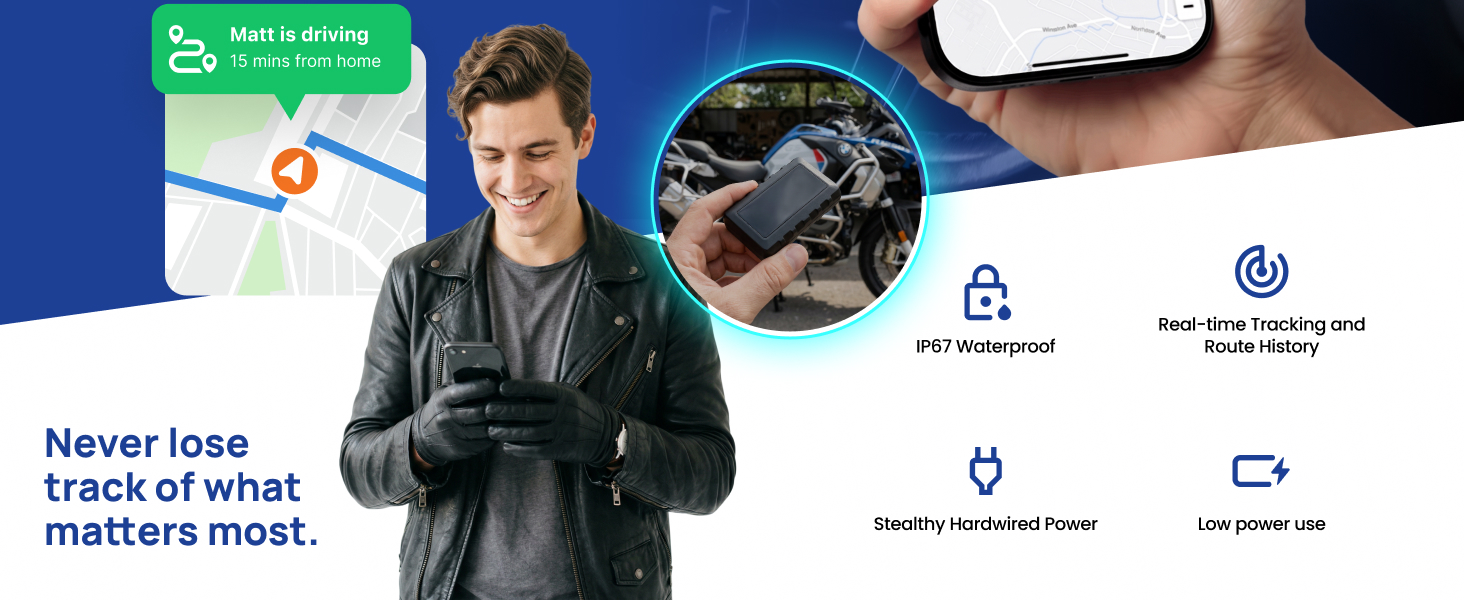 mototrack moto track gps tracker Brickhouse Security Monitoring Motorcycles ATV Watercraft Hardwired