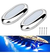 RVZONE 4.6in Underwater Lights for Boat IP68 Waterproof Marine Led Lights for Boats 1800LM 316 St...