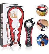 Jar Opener Bottle Opener for Weak Hands, 5 in 1 Multi Function Can Opener Bottle Opener Kit with ...