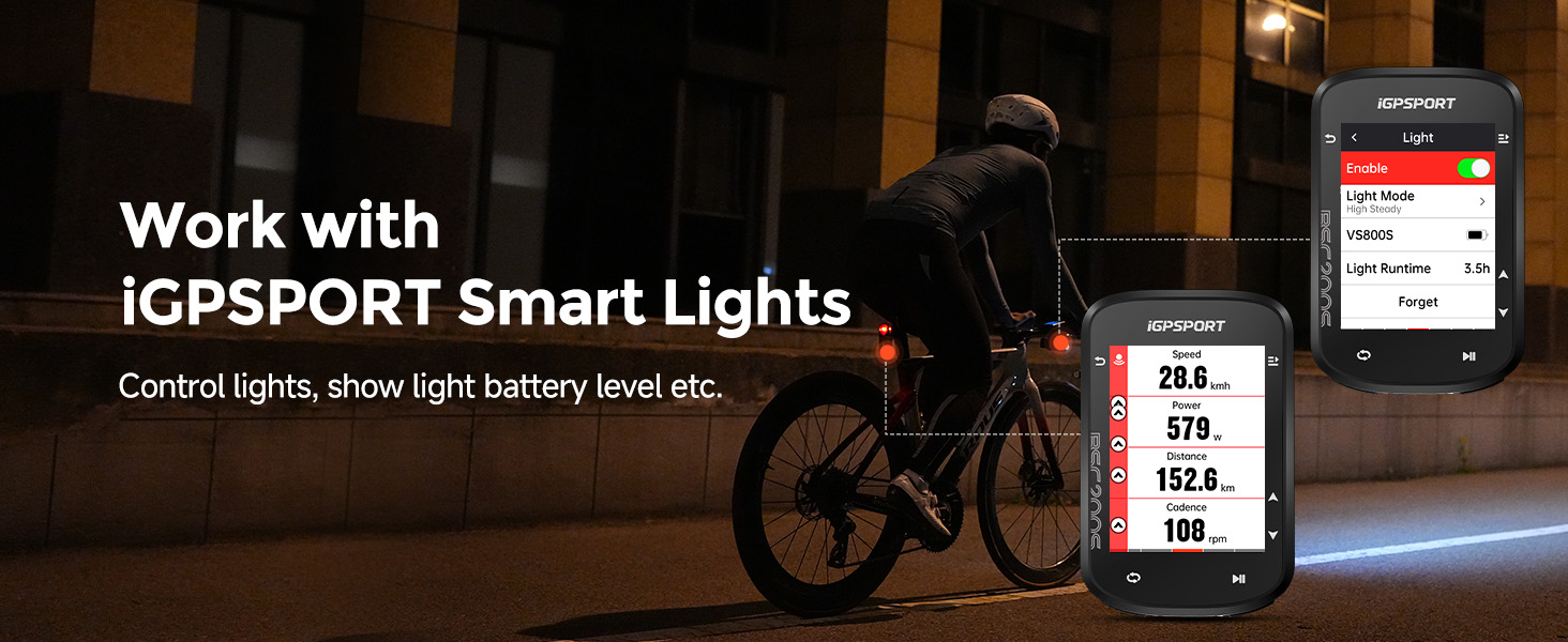 works with iGPSPORT Light