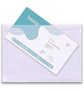 6''x9'' Clear Packing List Envelopes, Top Loading Shipping Label Envelopes Pouches, Adhesive Ship...