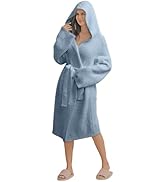 bearberry Cozy Robe Lightweight Soft Plush Bathrobe with Pockets for Women