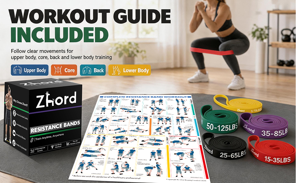 exercise bands resistance bands set