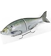 Slow Sinking 2-Jointed Glide Bait - Realistic Hard Body Swimbait for Bass Fishing - Freshwater,Sa...