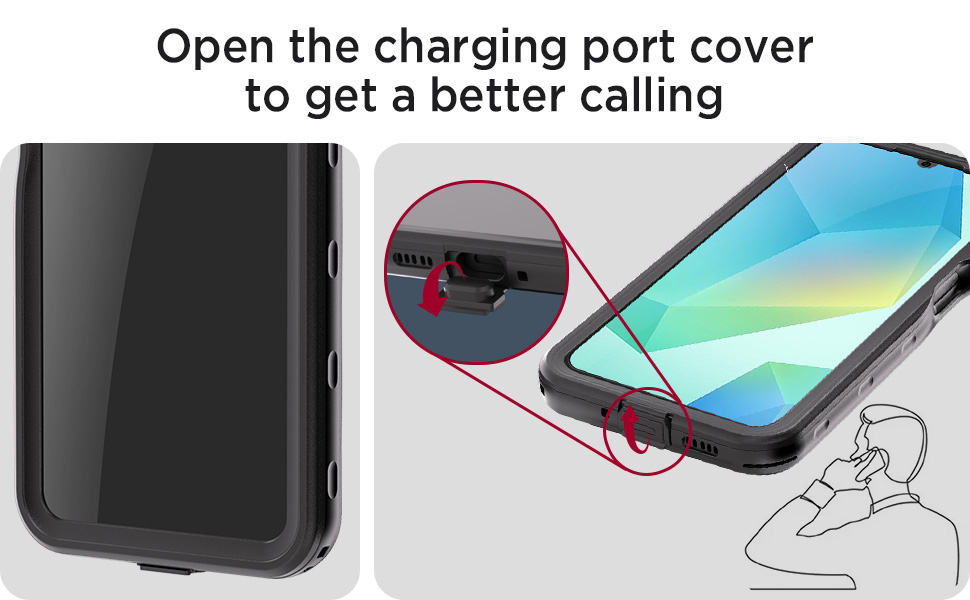 samsung galaxy a16 5g phone case with screen protector