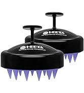 HEETA 2 Pack Hair Scalp Massager Shampoo Brush for Hair Growth, Hair Scalp Scrubber with Soft Sil...