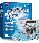 YUCO Dishwasher Cleaner and Deodorizer Tablets 10 Tabs, 10 Month Supply, Deep Clean Dishwasher Cl...