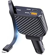 OHLPRO Retractable Car Charger, 58W Super Fast Car Phone Charger, [Smaller Compact] Car Charger A...