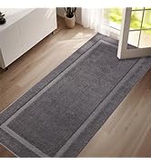 Oiilores Washable Runner Rug, Dirt Trapper Door Mat Indoor Entrance with Non-Slip Rubber Backing,...