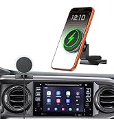 iGoevo Magnetic Phone Mount with 15W Fast Charging for Toyota Tacoma 2016–2023, 22 Strong Magnets...