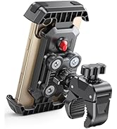Viccux Bike Phone Holder [Upgrade Vibration Dampened], Super Stable Motorcycle Phone Mount, 360° ...