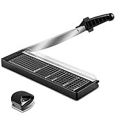 MAKEASY Paper Cutter 12 Inch, Guillotine Paper Cutter with 8 to 12 Sheet Capacity, Heavy Duty Pap...