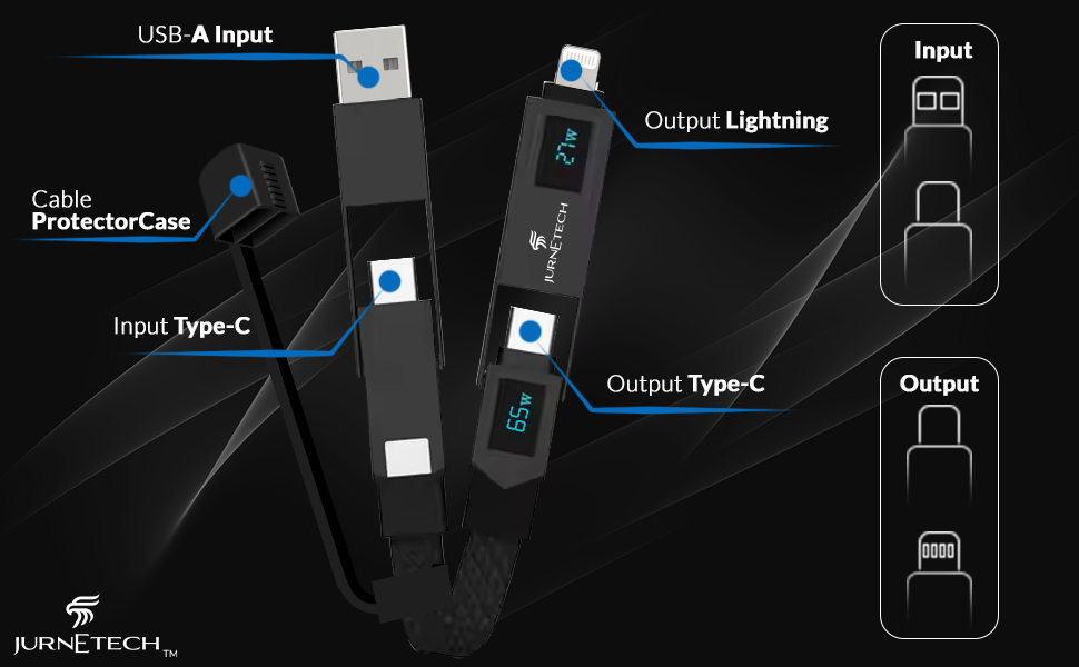 4 and 1 charger cable