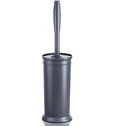 UPTRONIC Toilet Brush, Toilet Bowl Brush with Extra Long Handle Durable Bristles Toilet Scrubber ...
