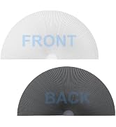 No Drill Half Circle Arch Cellular Blinds - 100% Blackout Self Adhesive Shade, Dual Color (White/...