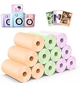 12 Rolls Instant Print Camera for Kids Refill Print Paper - Hikkon Thermal Paper Rolls Photo HD P...