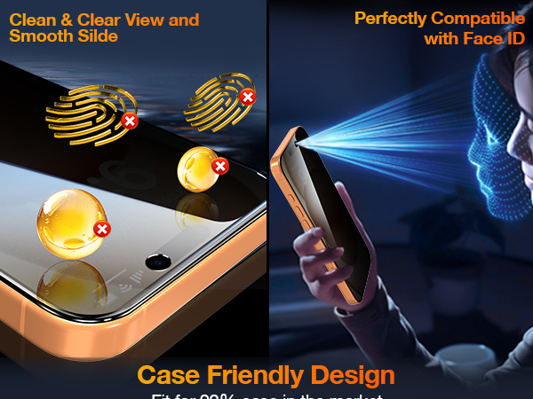Easy to install Face ID unlock 0.01s case friendly Suitable for 99% phone cases in the market
