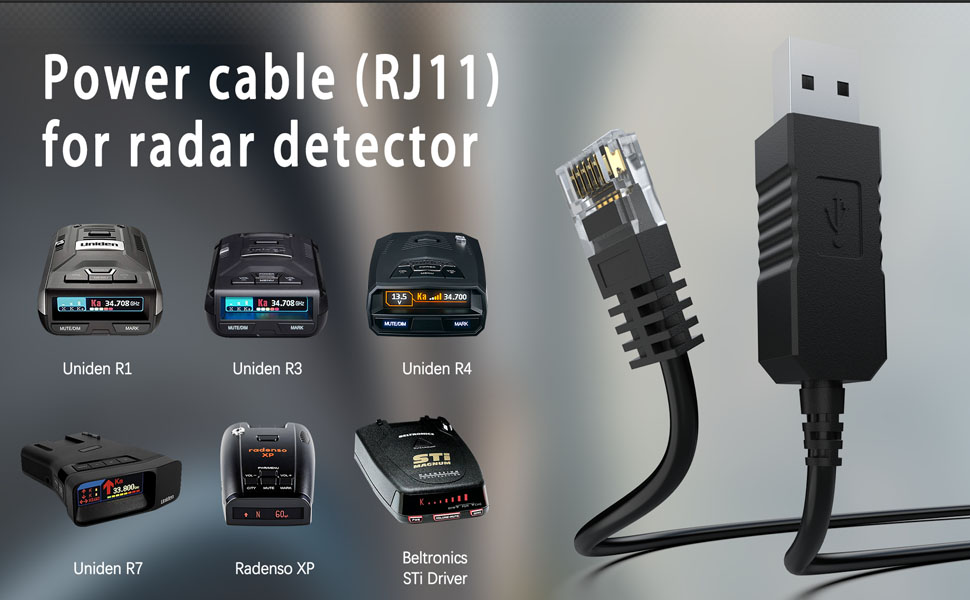 radar detector cord