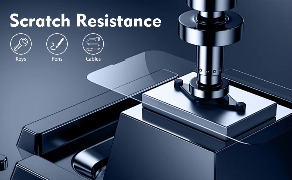 9h Hardness Scratch Proof Test With Key Showing No Damage On Samsung Galaxy A32 5G Screen Protector