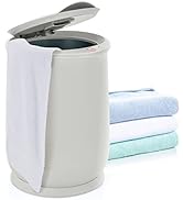 Tangkula 21L Towel Warmer Bucket for Bathroom, Large Towel Warmer w/Flip-Top Lid, 60 Min Auto Shu...