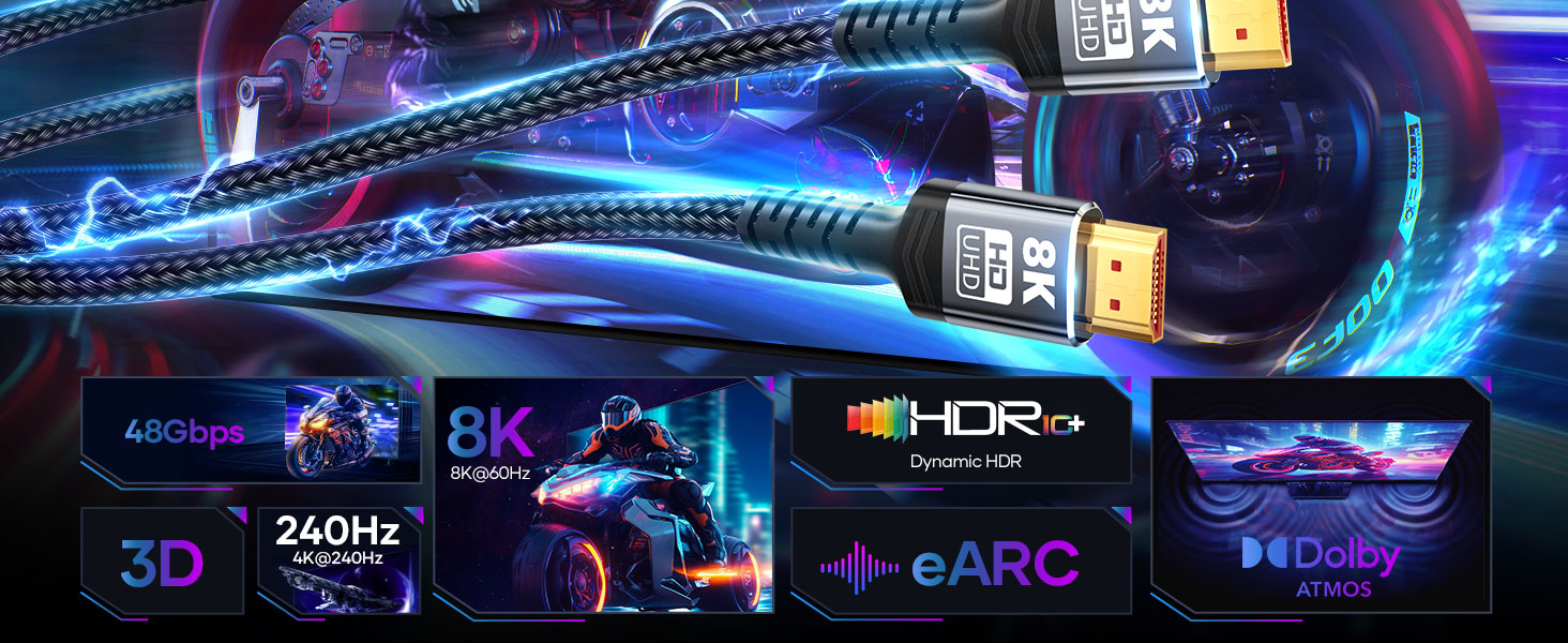 hdmi 2.1 cable 10ft 10 foot hdmi cable long hdmi cable 10 feet 10 hdmi cable 10ft 10ft hdmi cable 4k