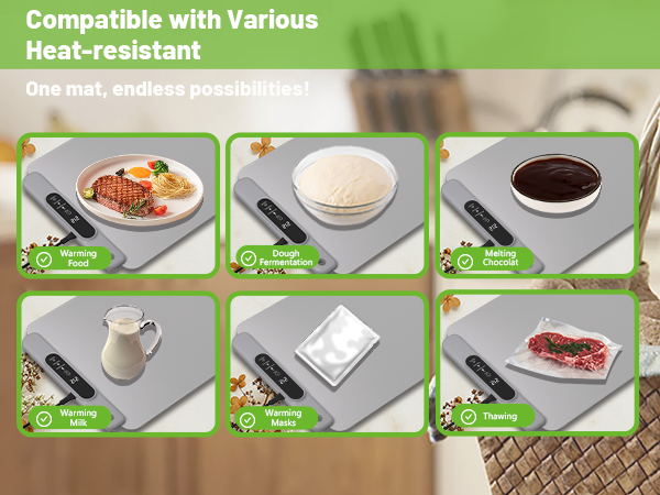 warming tray mat for food