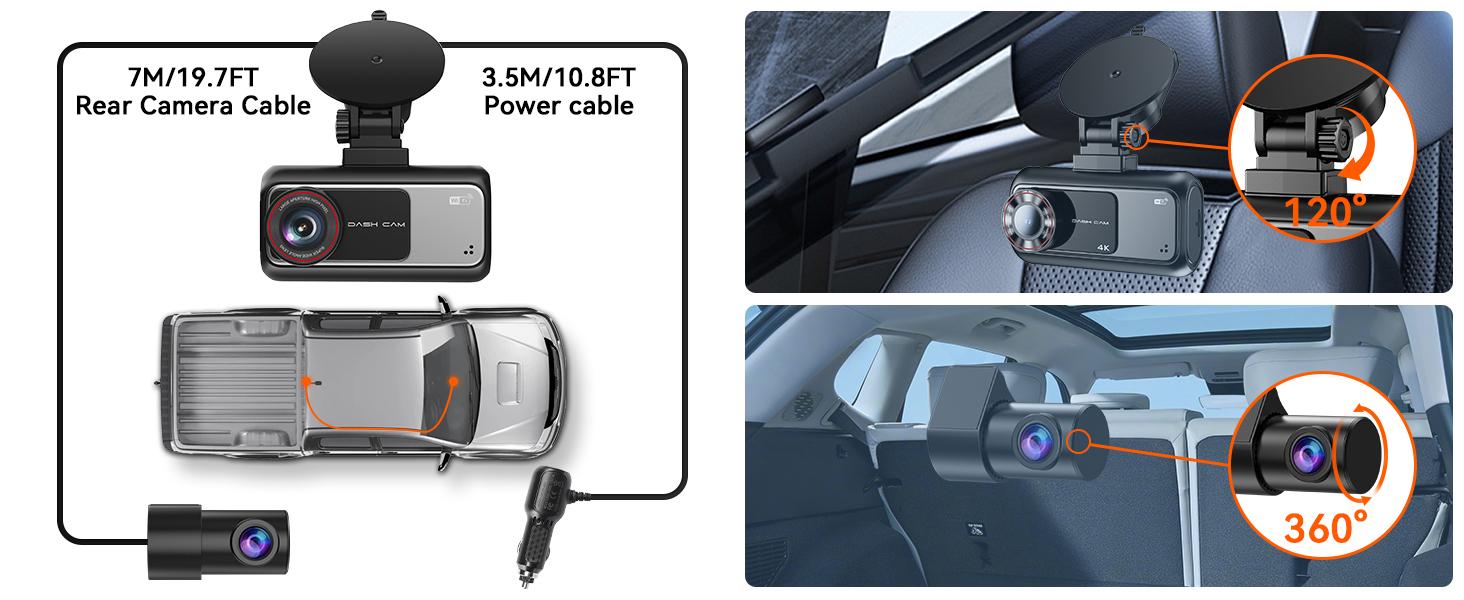 dash camera front and rear