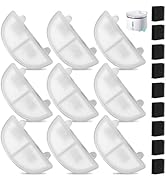 9 Pack Cat Water Fountain Filter, Replacement Filters for WF20/CF20 Wireless Pumps Cat Water Foun...
