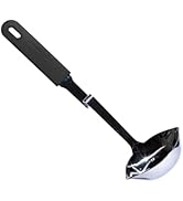 Souper Cubes + Lori Greiner No Mess Stainless Steel Soup Ladle with Silicone Handle - Metal Soup ...