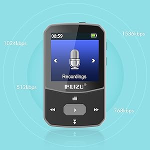 digital audio player Bluetooth mp3 player clip sport small mp3 player with voice recorder recording