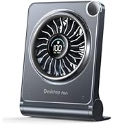 OpenBay Small Desk Fan, Quiet Portable Table Fans with 100 Speeds, 12 Hrs Cooling Strong Airflow,...