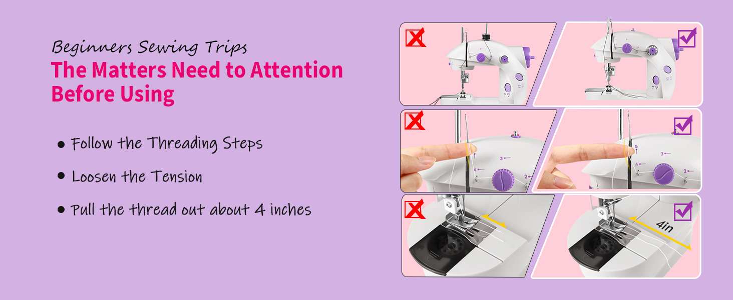 Beginners Sewing Tips mini sewing machine