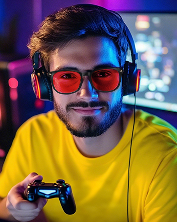 red blue light glasses
