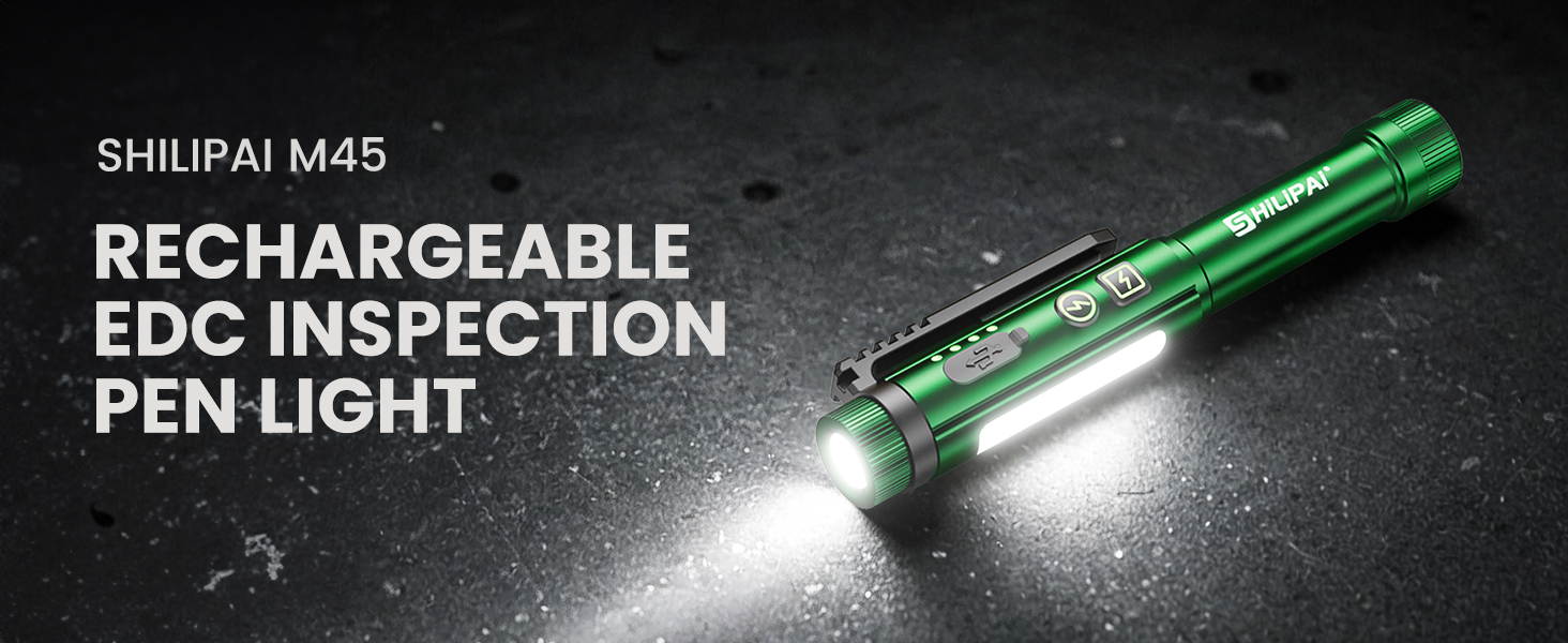 M45 rechargeable edc inspection pen light